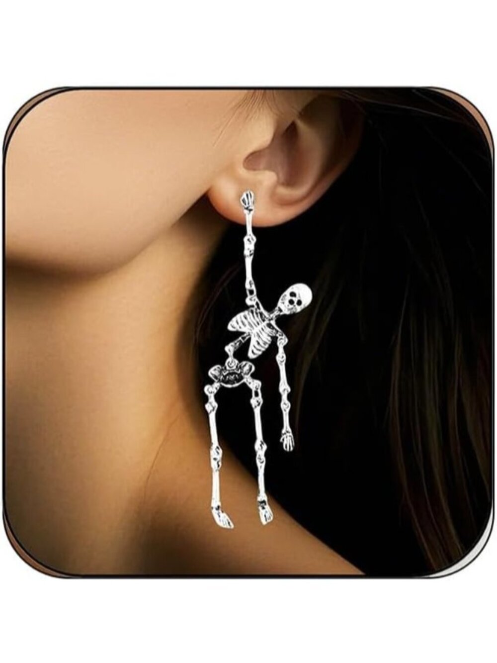 〽️Halloween Dangle Earring Jewelry For Women Silver Party Theme Accessories Gift